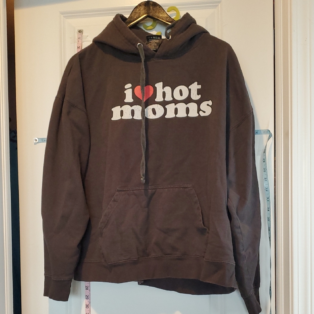 Brown Hoodie with Graphic Print